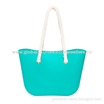 Silicone bag with rope handlesNew